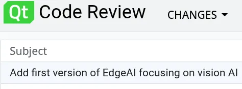 Revisión de código del módulo Qt EdgeAI