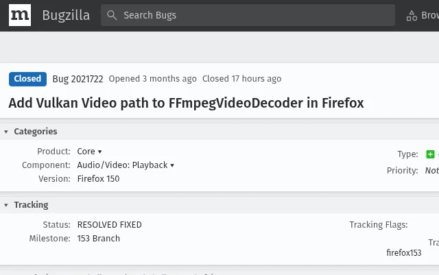 Firefox integra soporte oficial para decodificación Vulkan Video