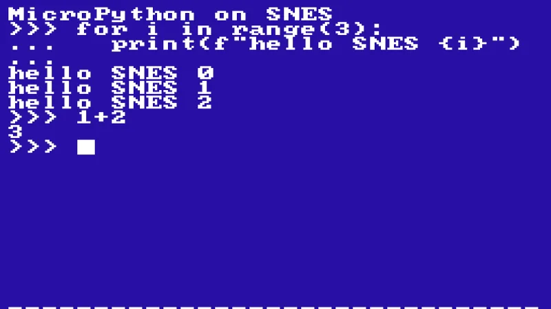 MicroPython corre en la SNES gracias a Claude Fable 5