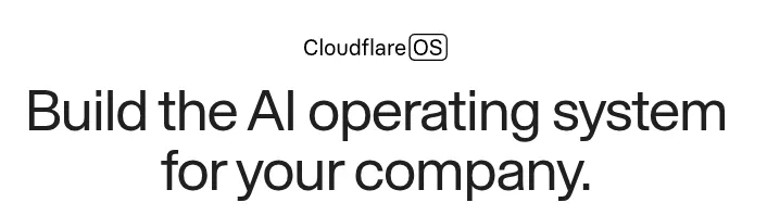 Banner de presentación de Cloudflare OS