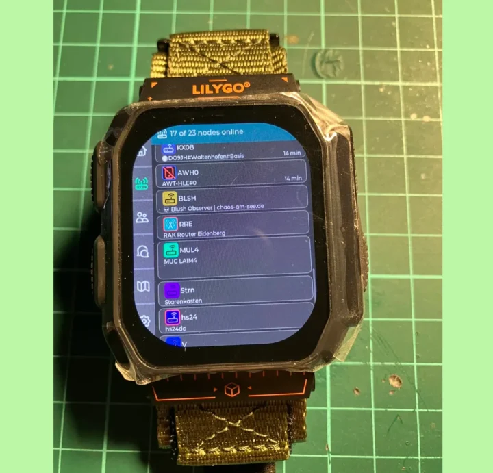 Firmware de Meshtastic (beta) en el T-Watch Ultra