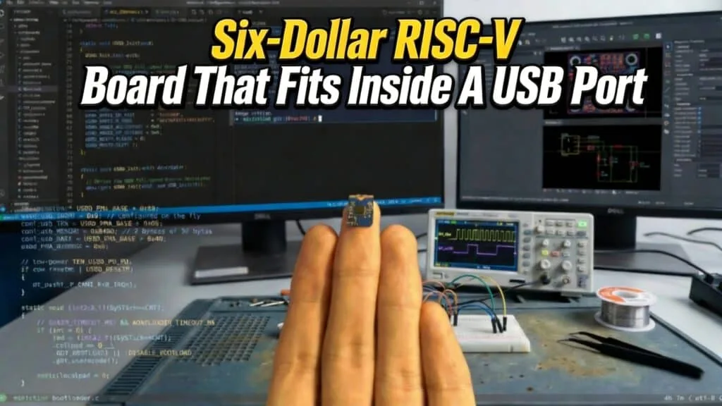 Comu: una placa RISC-V de 6 dólares que cabe en un USB