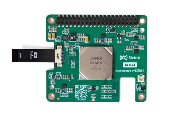 Sixfab AI HAT+ suma 25 TOPS DEEPX a la Raspberry Pi 5
