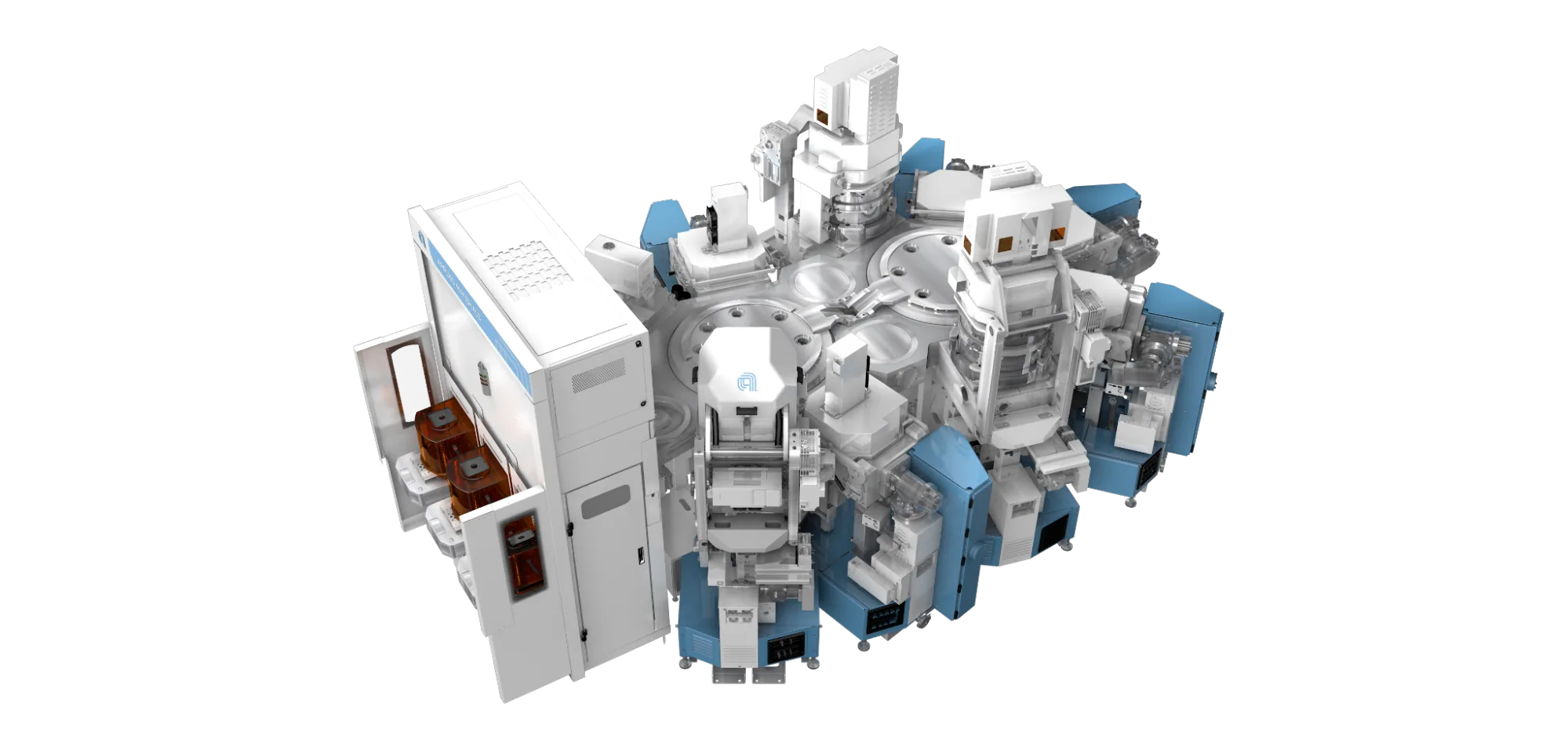 Figura 4. Un gemelo digital fotorrealista de la fábrica construido con NVIDIA Omniverse, usado para simular el flujo de material, detectar cuellos de botella y validar estrategias operativas antes de desplegarlas.