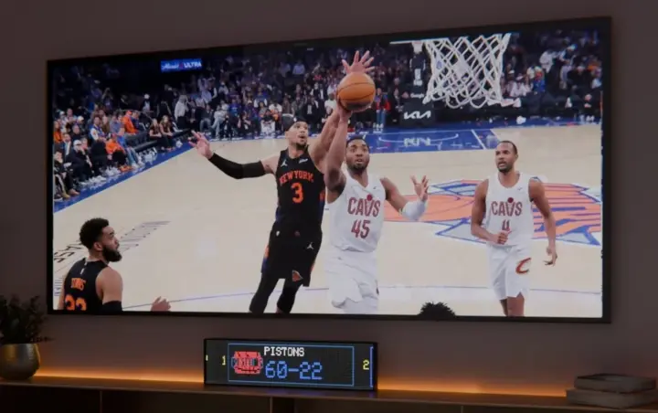 TickrCast usado como marcador en vivo de básquetbol