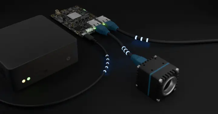 Conexión de cámara IP mediante Thunderbolt 3 a 10GbE