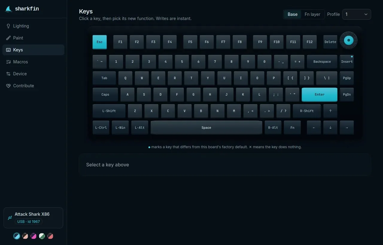 Attack Shark: cómo usar software libre para configurar tu teclado