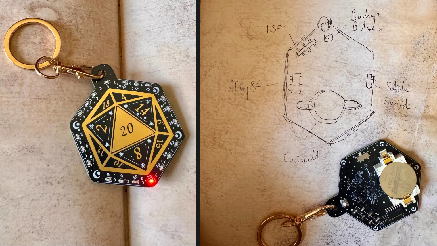 Un d20 sentient en PCB amaña los dados de tu sesión D&D