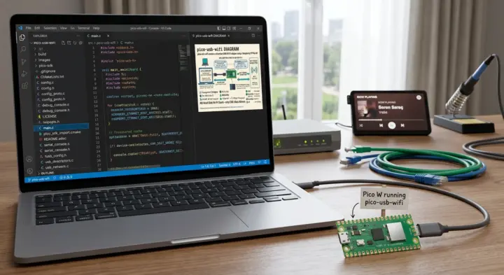 Adaptador WiFi USB con Raspberry Pi Pico W
