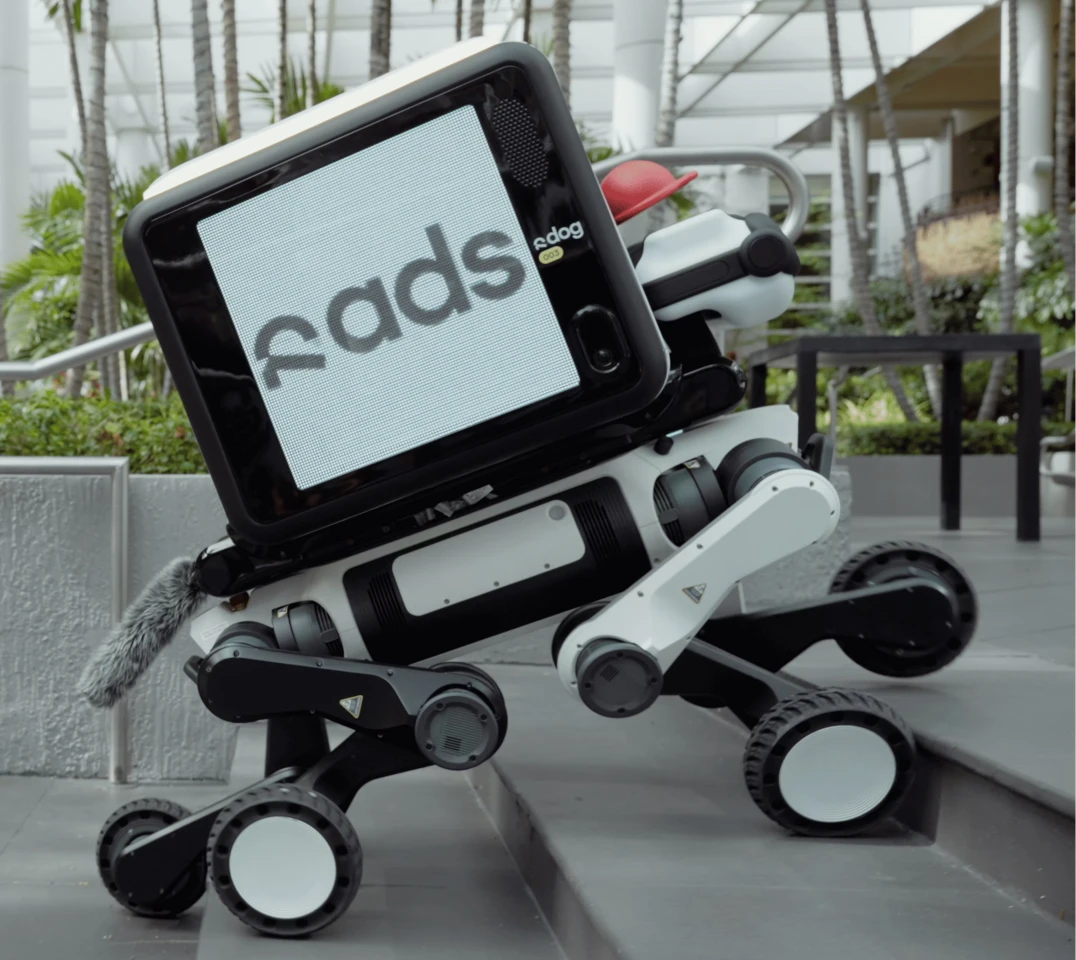 Las patas flexibles del R-dog le permiten subir escaleras