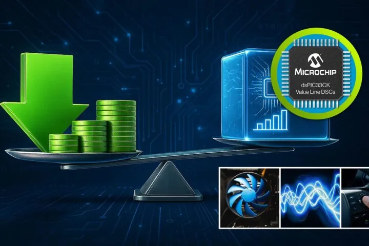 Microchip dsPIC33CK: motor control 100 MIPS desde USD 0,51