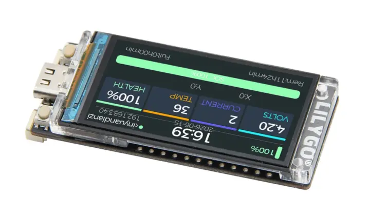 Placa con pantalla ESP32-C5 de LILYGO