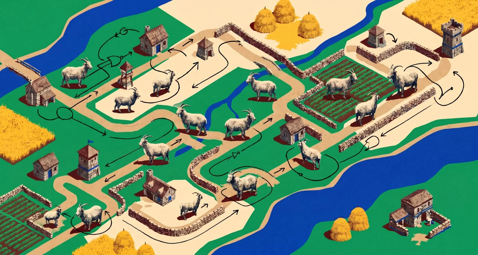 Microsoft arma red neuronal con cabras en Age of Empires II