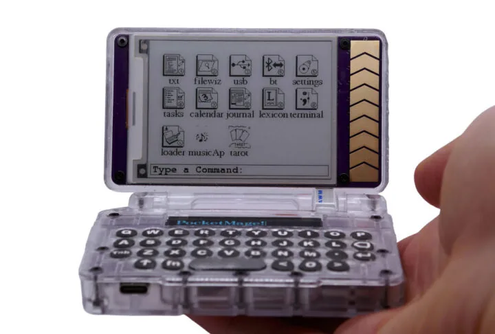 PocketMage: PDA open source con ESP32-S3 y pantalla E Ink de 3,1"