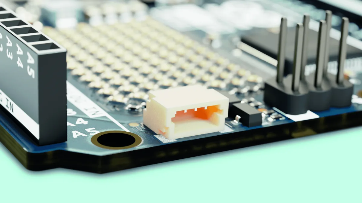 El conector JST para la conexión Qwiic STEMMA que se debe usar
