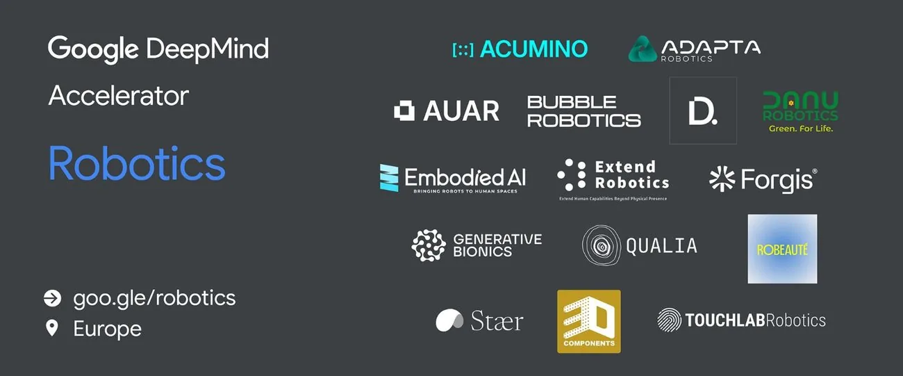 Google DeepMind lanza aceleradora para startups robóticas