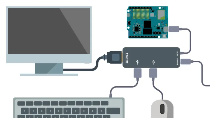 Configuración de hardware del Arduino UNO Q Arcade