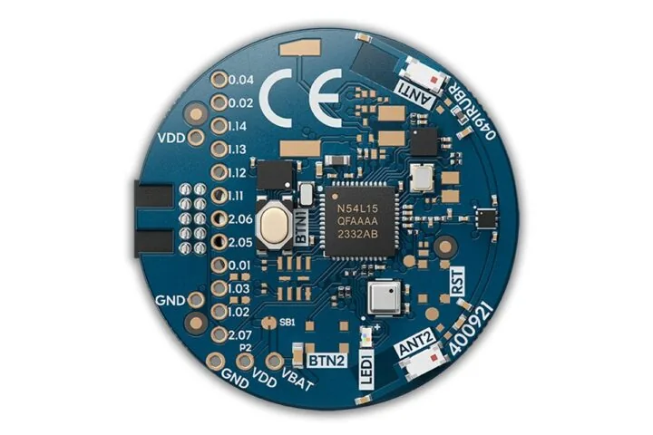 nRF54L15 Tag de Nordic suma BLE 6, Channel Sounding y Matter