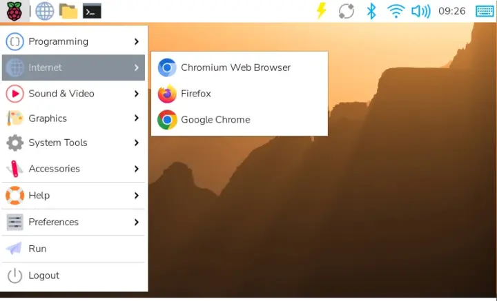 Google Chrome instalado en Raspberry Pi OS