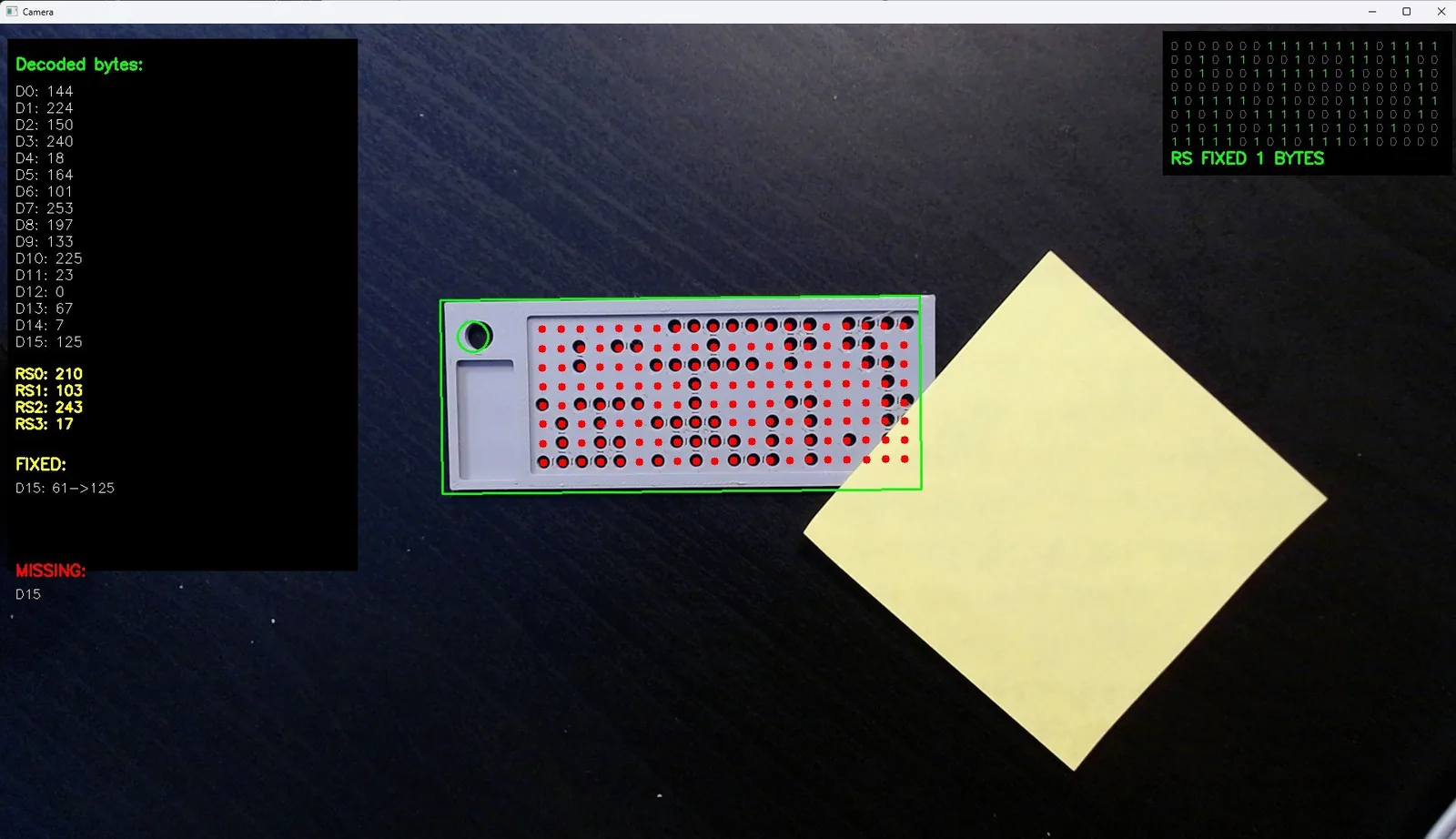 Tarjetas perforadas del siglo XXI: PLA impreso en 3D y OpenCV