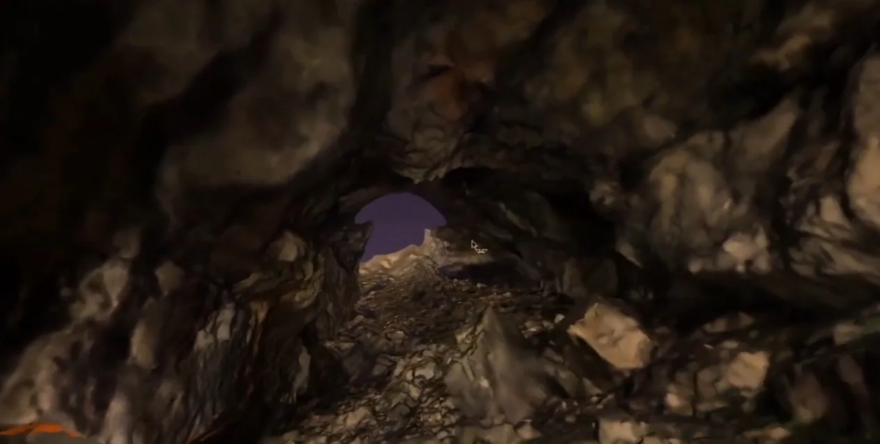Modelo tridimensional texturizado del interior de una cueva obtenido por fotogrametría
