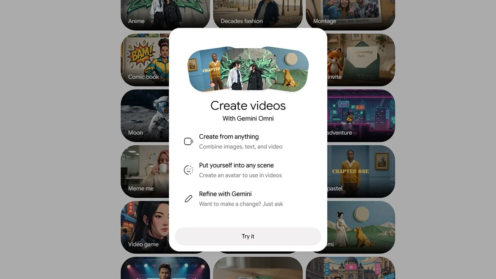 Comparativa de generación de videos por plan
