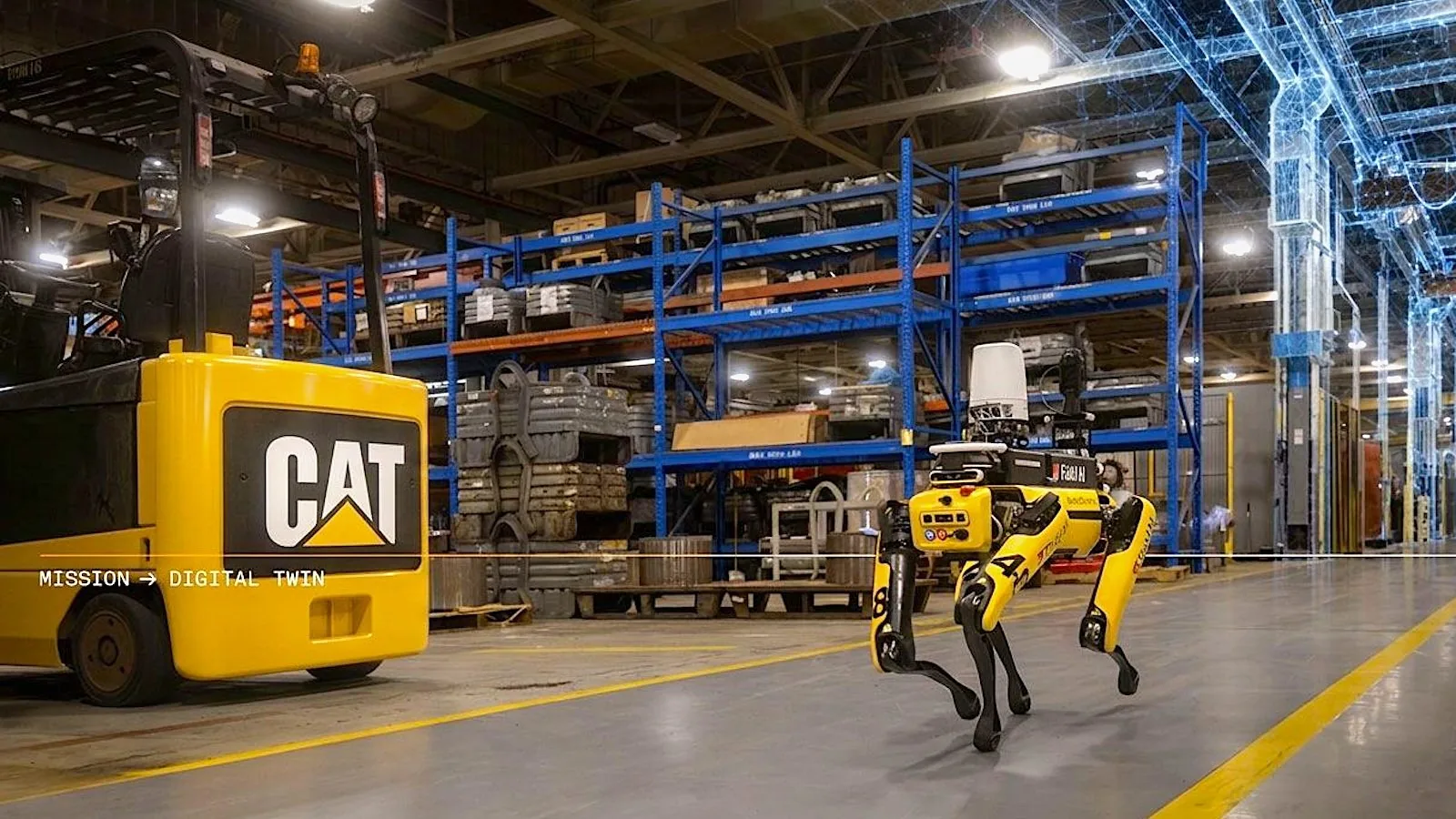 Robot inspector de seguridad, vía Caterpillar.