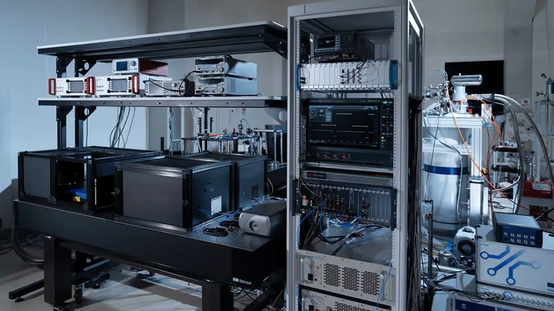 El prototipo de computador cuántico de diamante de Fujitsu. Fujitsu