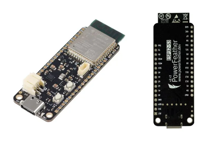 ESP32-S3 PowerFeather V2 suma baterías LiFePO4 y solar directo