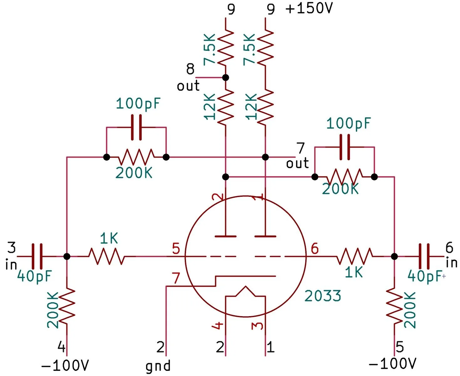 Esquema de ingeniería inversa del módulo TR-3 del IBM 604. (Crédito: Ken Shirriff)