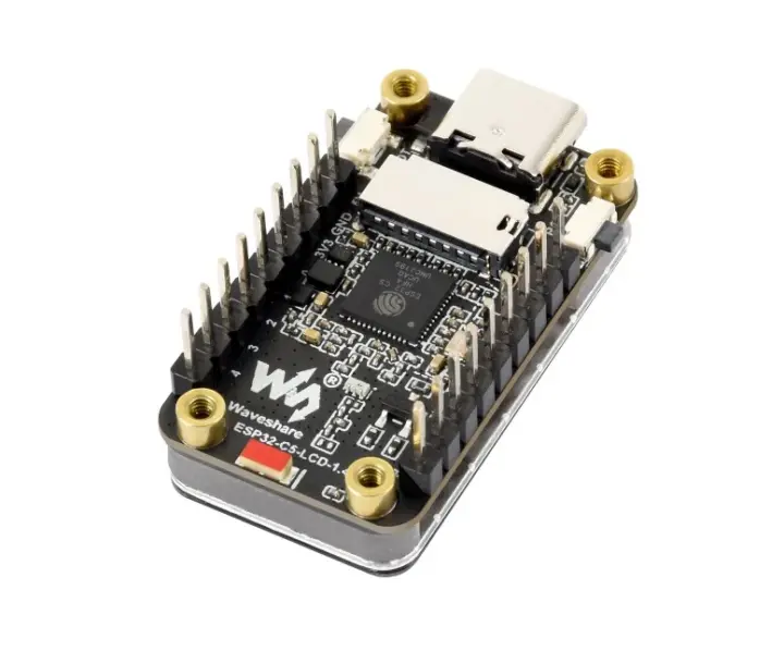 ESP32-C5-LCD-1.47 con headers pre-soldados