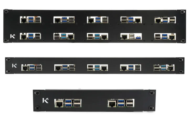 Paneles de rack KKSB de 10 y 19 pulgadas para clusters de Raspberry Pi