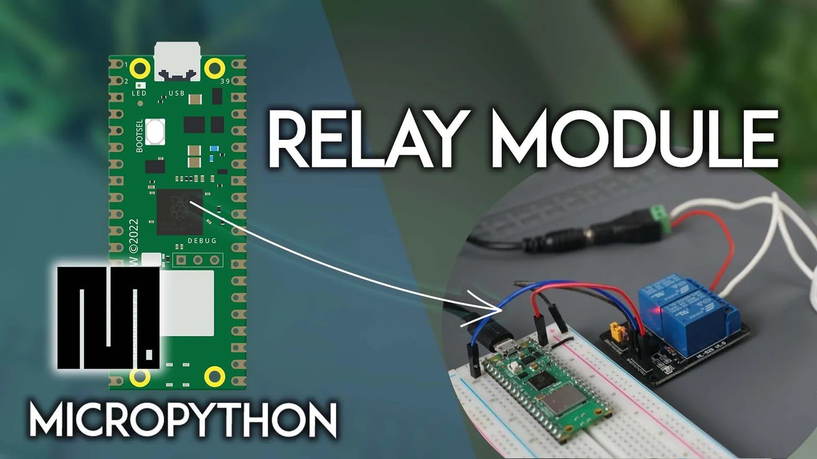 Raspberry Pi Pico + módulo relé con MicroPython: controla lámparas y bombas 12V