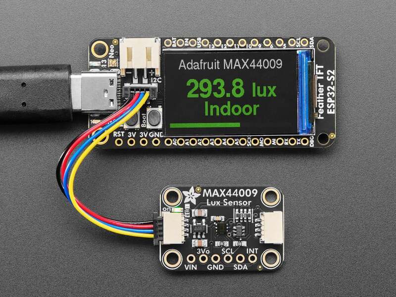 Sensor de luz MAX44009: lux precisos con I2C para Arduino y CircuitPython