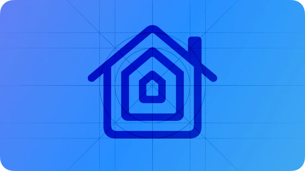 Icono de Apple Home sobre fondo azul, la app Casa donde aparecerá tu accesorio ESP32