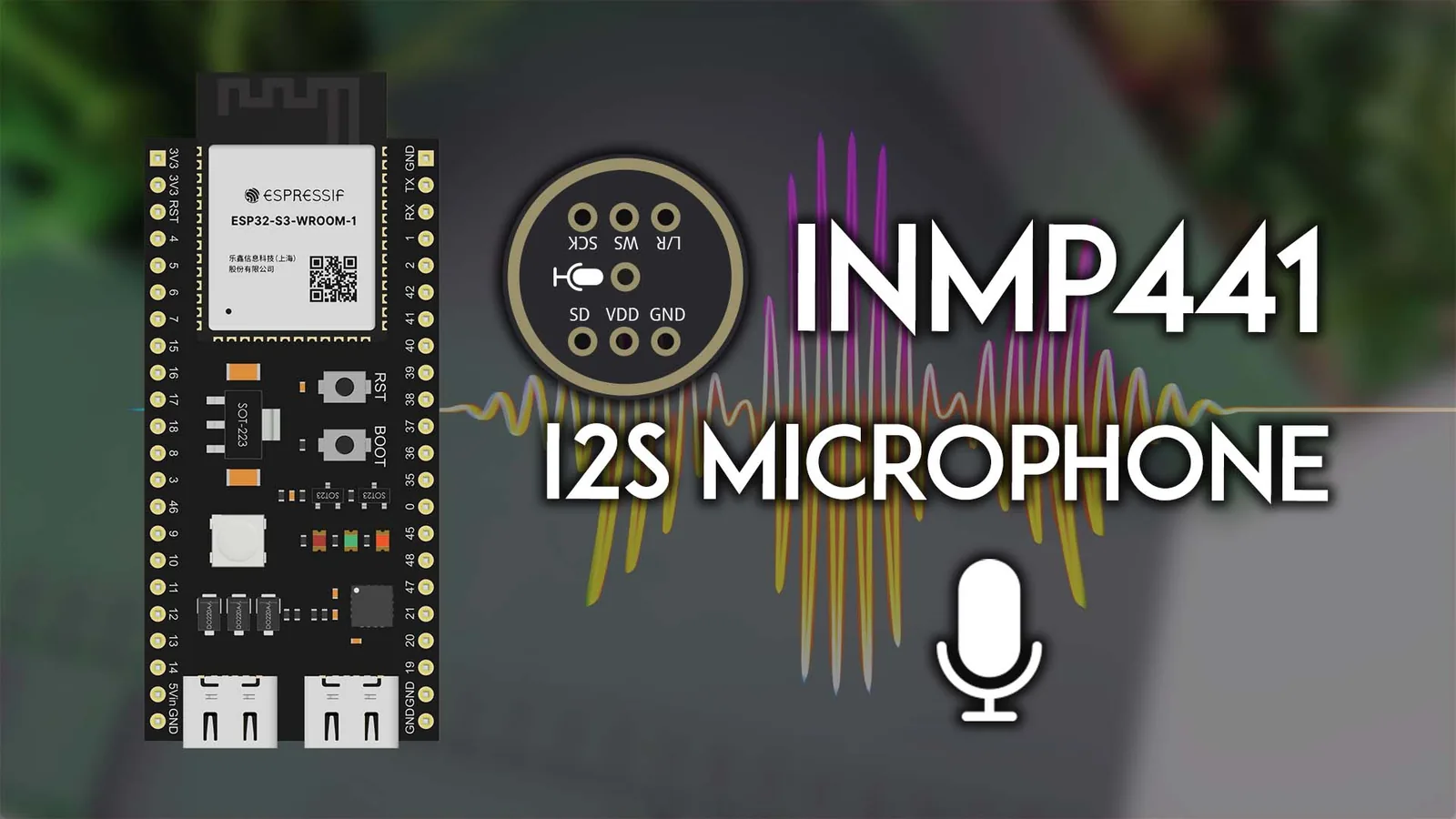 Micrófono INMP441 con ESP32: mide ruido, grafica la onda y enciende un LED con aplausos