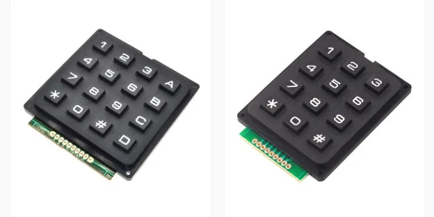 Teclado numérico de 12 teclas y teclado matricial de 16 teclas listos para conectar a Arduino