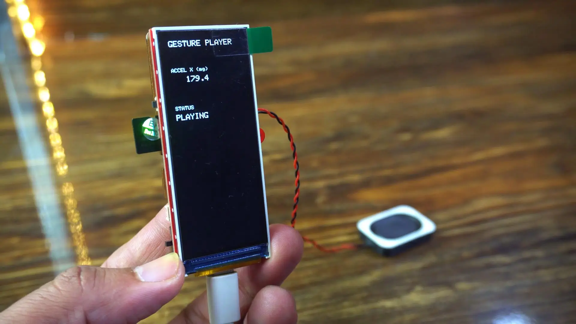 Control de la reproducción de música mediante gestos con la mano usando el ESP32-S3