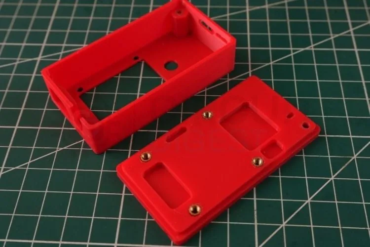 Diseño de carcasa impresa en 3D de dos piezas para el medidor láser
