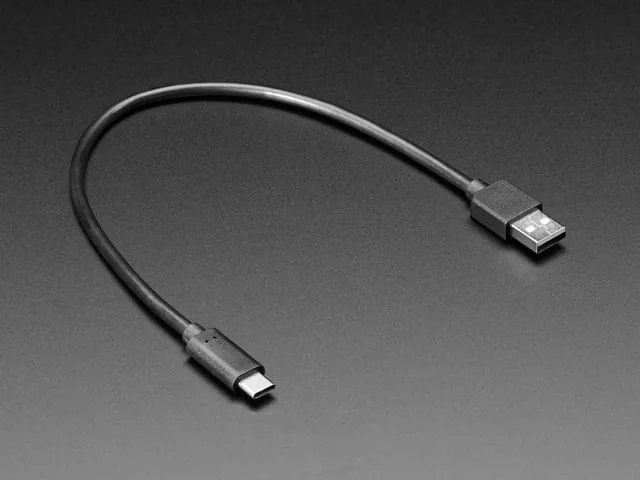 Cable USB tipo A a tipo C para programar la placa