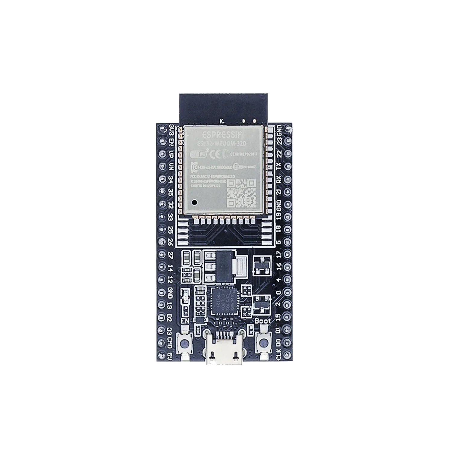 Placa ESP32 WROOM 32D con USB integrado lista para programar