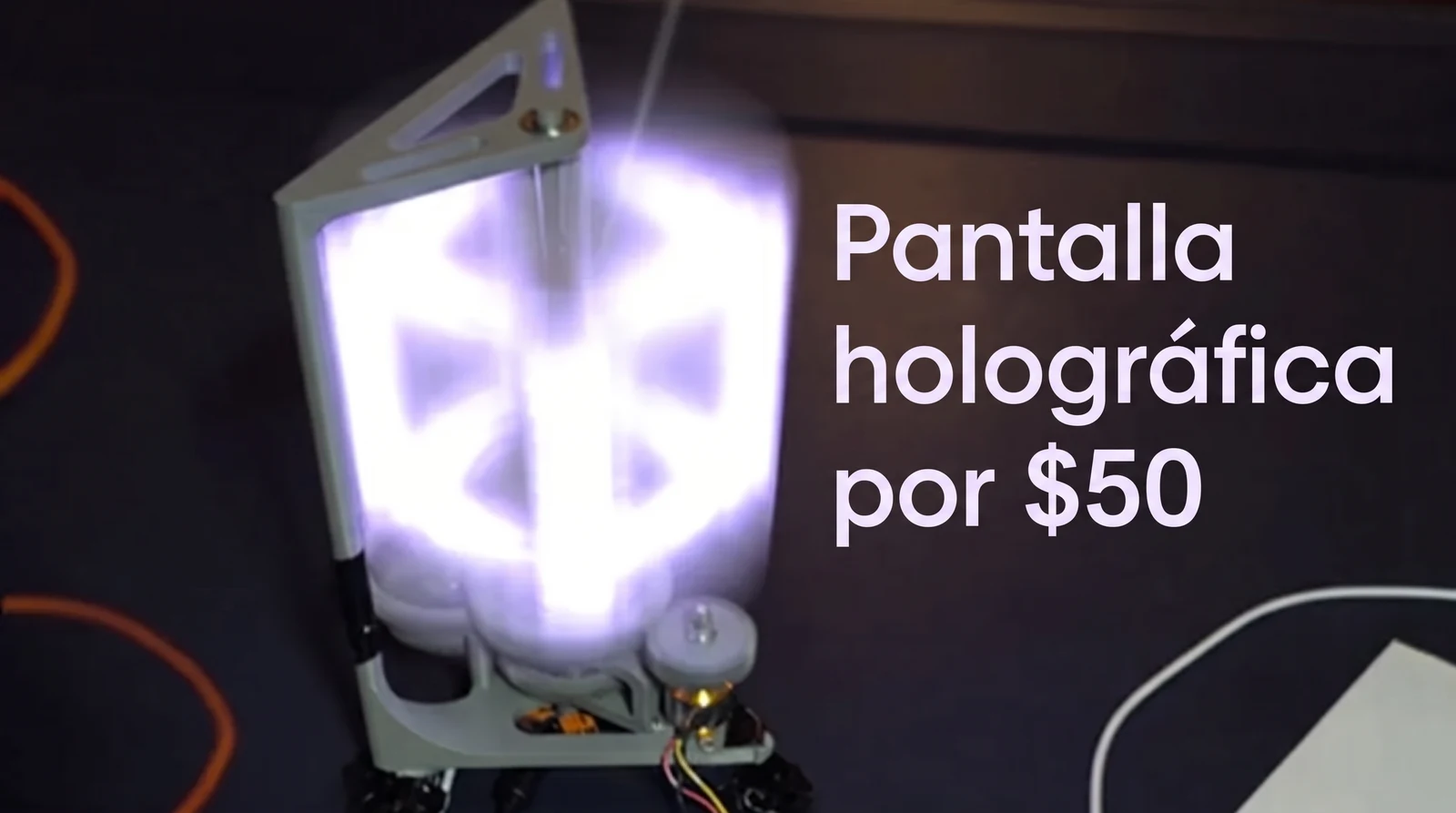 Pantalla holográfica 3D casera por menos de 50 dólares con ESP32