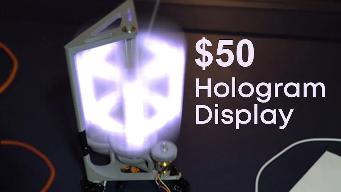 Pantalla holográfica 3D casera por menos de 50 dólares con ESP32