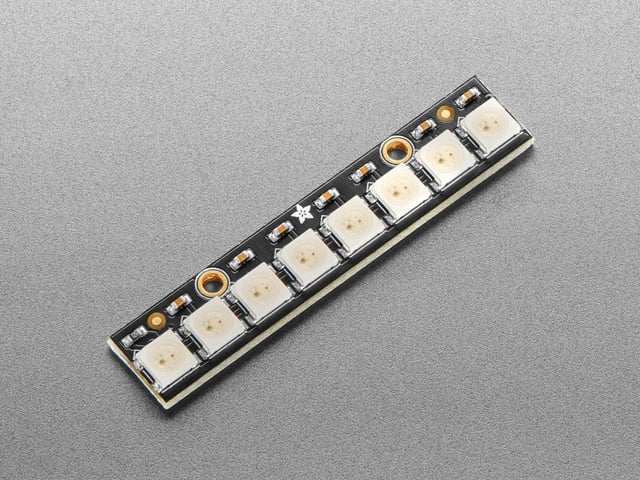 Stick de 8 LEDs RGB direccionables 5050 tipo NeoPixel
