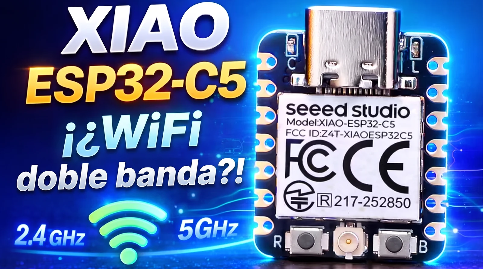 XIAO ESP32 C5: el primer Seeed con WiFi 6 doble banda 2.4 + 5 GHz