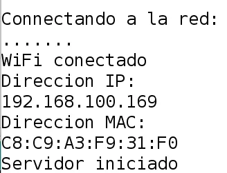 Monitor Serial de la ESP32 CAM mostrando la conexión WiFi y la dirección IP asignada