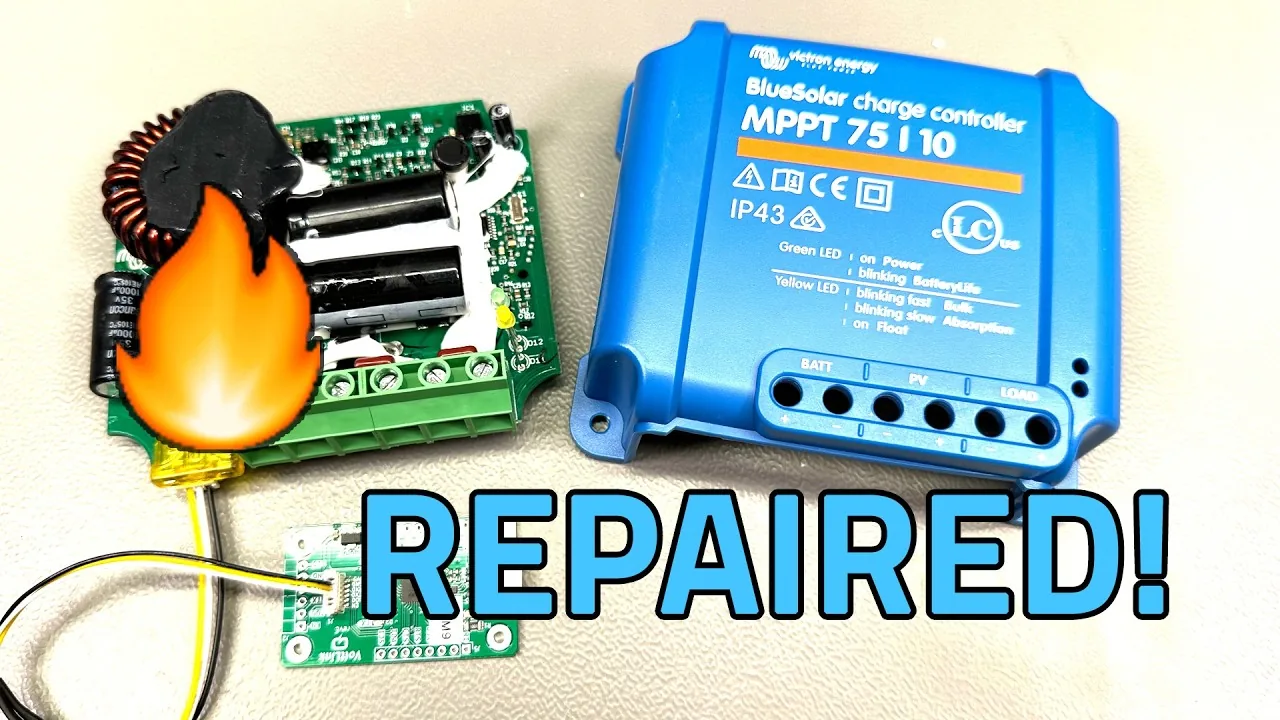 Repara tu controlador solar MPPT Victron: el fusible quemado que parece muerte total