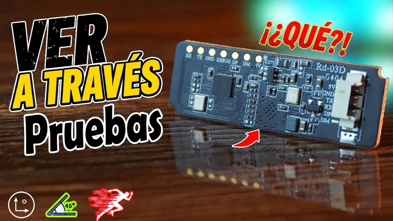 Radar mmWave RD-03D con Arduino: qué materiales atraviesa y cuáles no