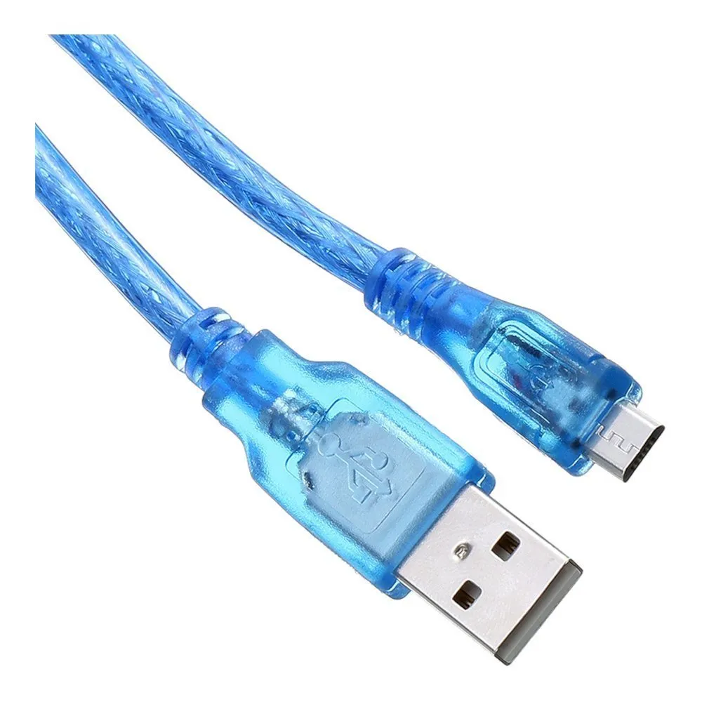 Cable USB A a Micro B para conectar y programar la Raspberry Pi Pico
