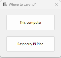 Guardar archivo en la Raspberry Pi Pico desde Thonny IDE